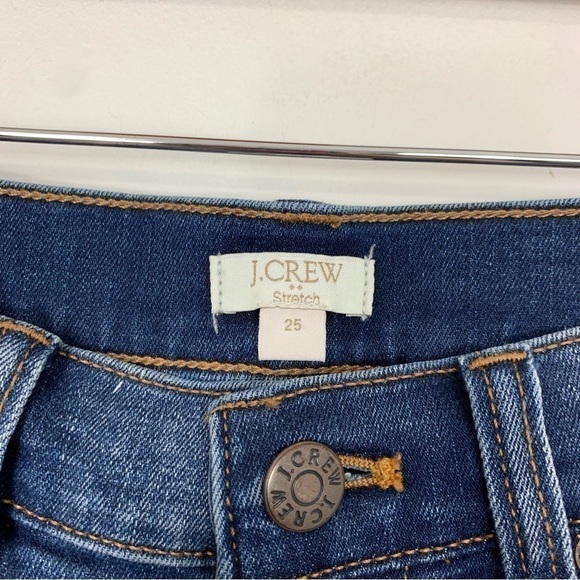 J. Crew Stretch Low Rise Distressed Skinny Jeans Size 25 - Picture 2 of 10
